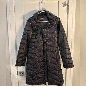 The North Face long puffer jacket